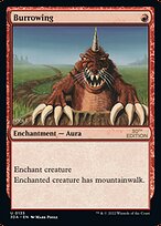 Magic the Gathering Card - Burrowing - MTG Circle
