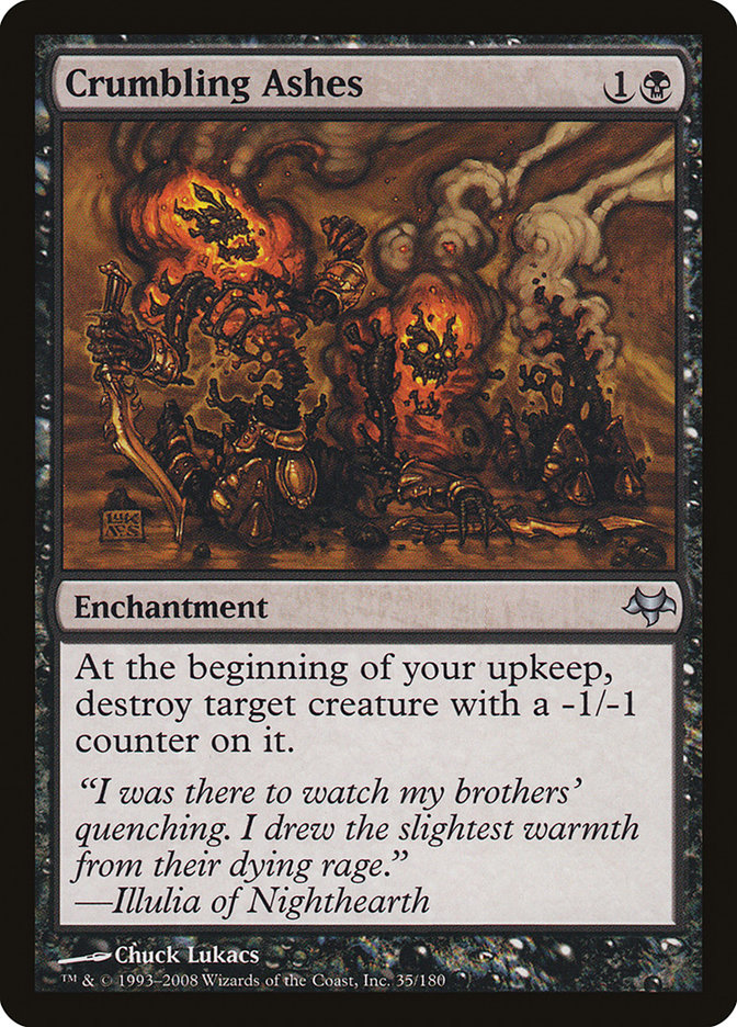 Magic the Gathering Card - Crumbling Ashes - MTG Circle