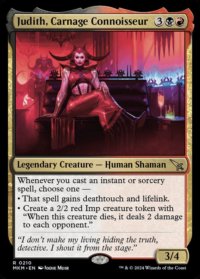 Magic the Gathering Card - Judith, Carnage Connoisseur - MTG Circle