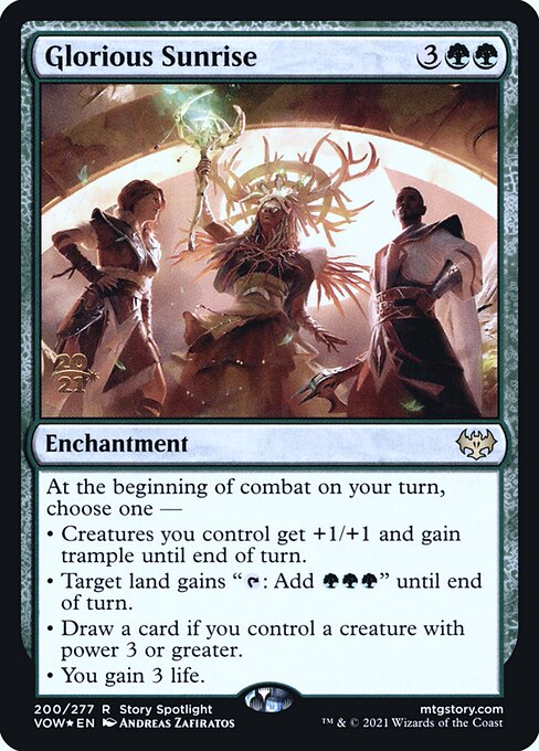 Magic the Gathering Card - Glorious Sunrise - MTG Circle