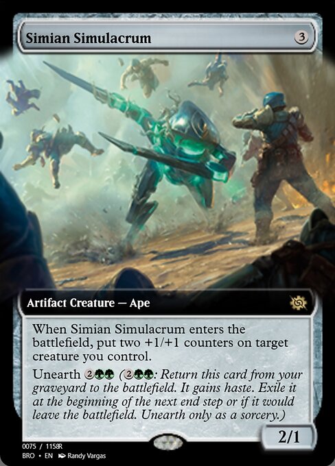 Magic the Gathering Card - Simian Simulacrum - MTG Circle