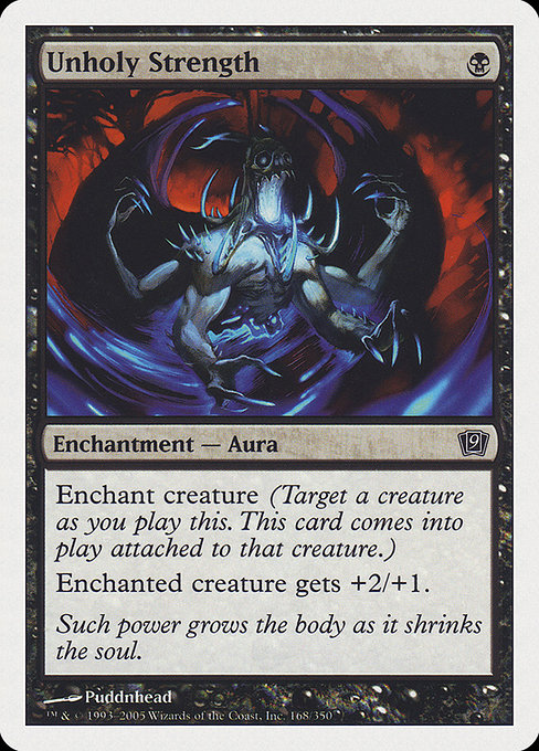 Magic the Gathering Card - Unholy Strength - MTG Circle