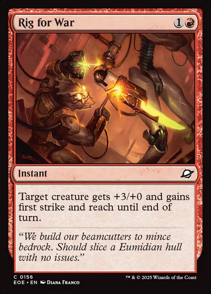 Magic the Gathering Card - Rig for War - MTG Circle
