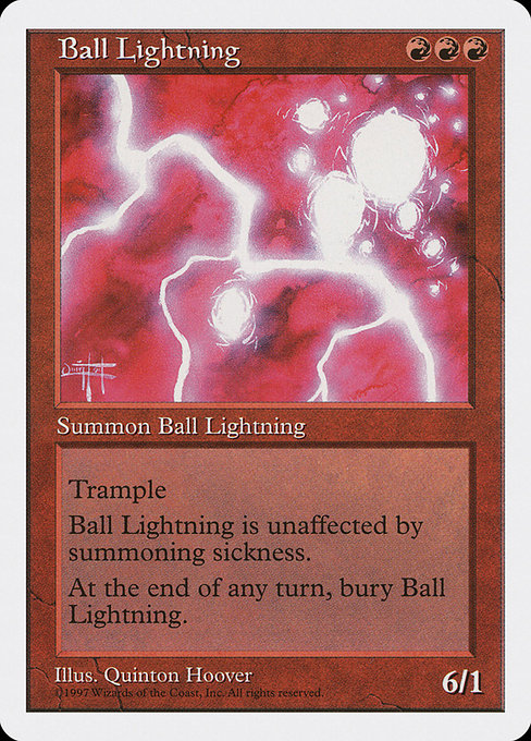Magic the Gathering Card - Ball Lightning - MTG Circle