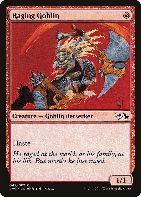 Magic the Gathering Card - Raging Goblin - MTG Circle