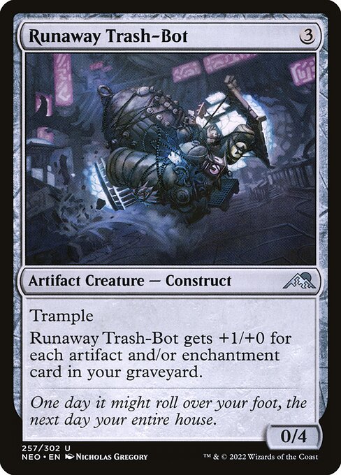 Magic the Gathering Card - Runaway Trash-Bot - MTG Circle