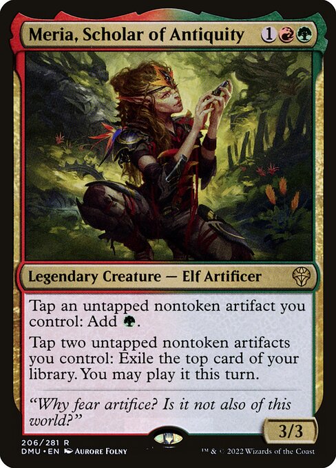 Magic the Gathering Card - Meria, Scholar of Antiquity - MTG Circle