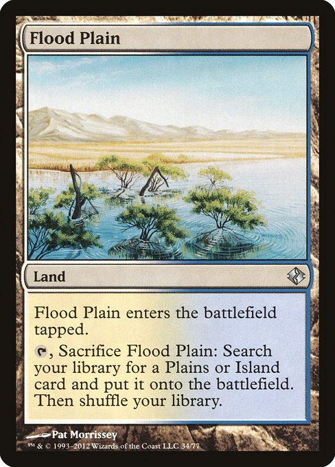 Magic the Gathering Card - Flood Plain - MTG Circle