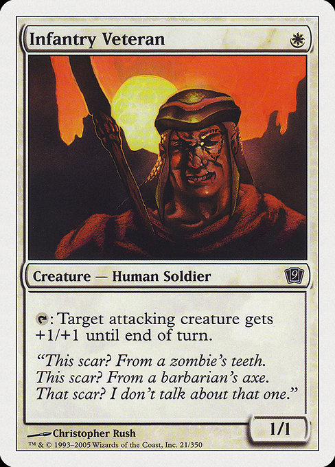 Magic the Gathering Card - Infantry Veteran - MTG Circle