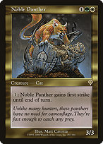 Magic the Gathering Card - Noble Panther - MTG Circle