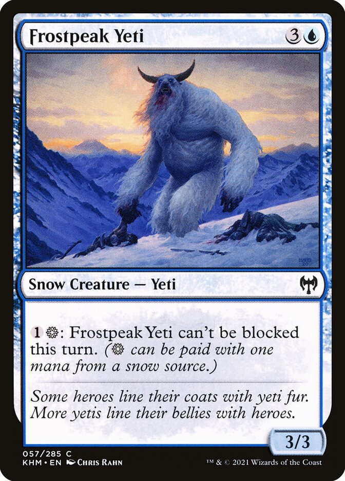 Magic the Gathering Card - Frostpeak Yeti - MTG Circle