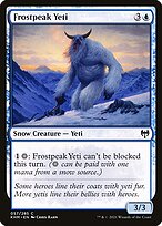 Magic the Gathering Card - Frostpeak Yeti - MTG Circle