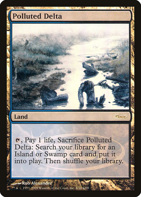 Magic the Gathering Card - Polluted Delta - MTG Circle