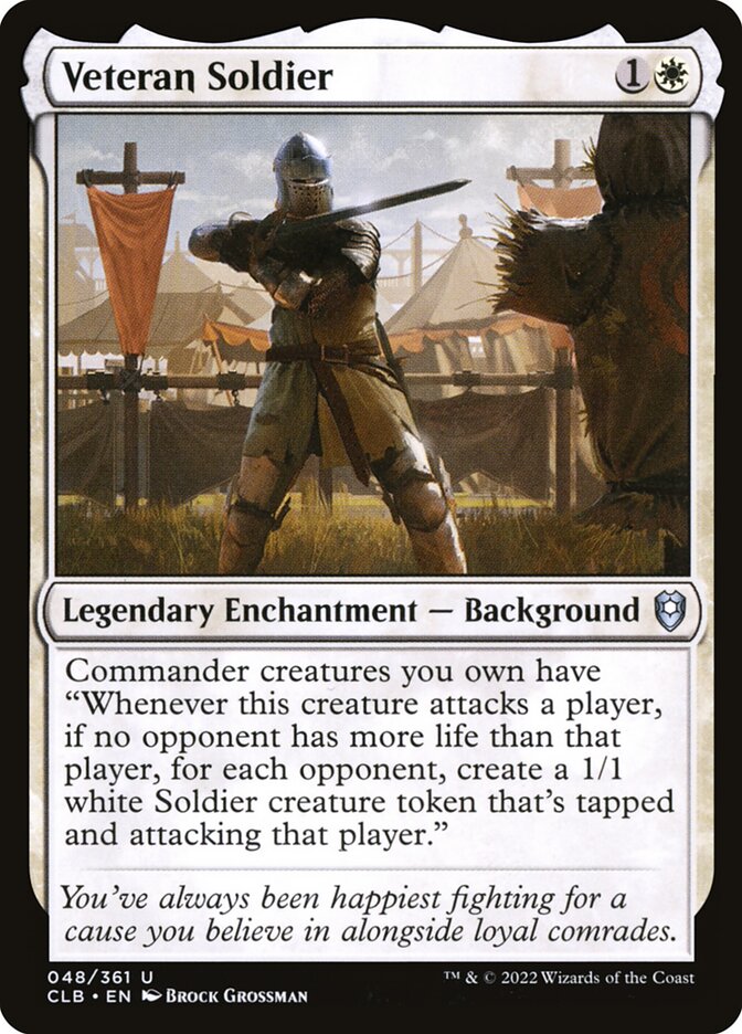 Magic the Gathering Card - Veteran Soldier - MTG Circle