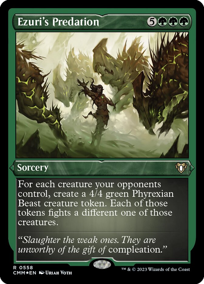 Magic the Gathering Card - Ezuri's Predation - MTG Circle
