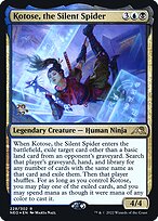 Magic the Gathering Card - Kotose, the Silent Spider - MTG Circle