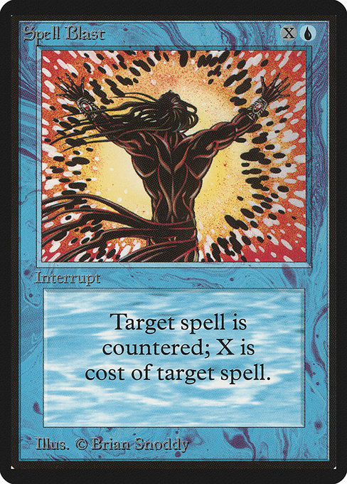 Magic the Gathering Card - Spell Blast - MTG Circle