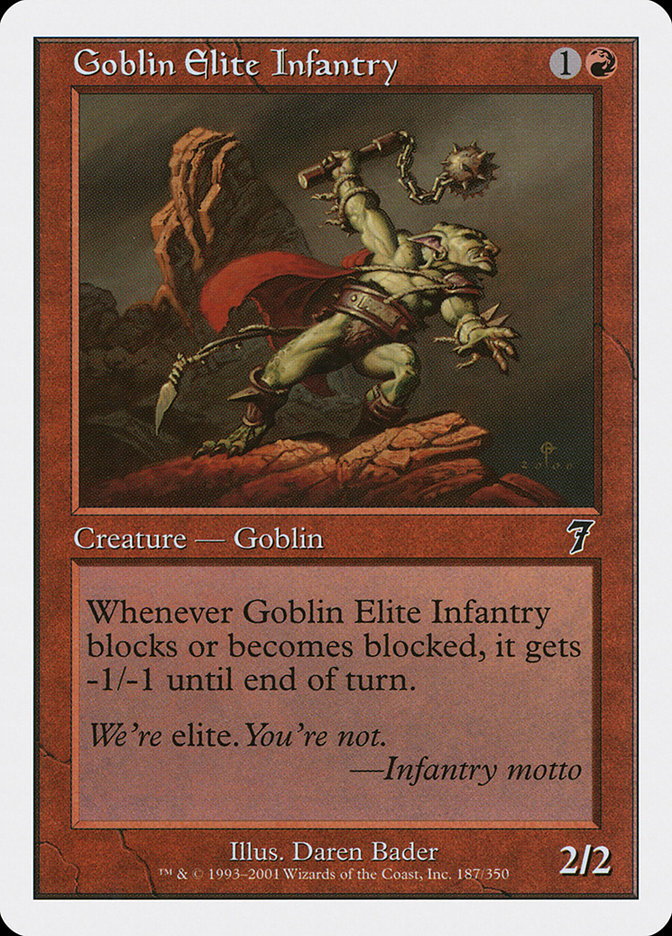 Magic the Gathering Card - Goblin Elite Infantry - MTG Circle