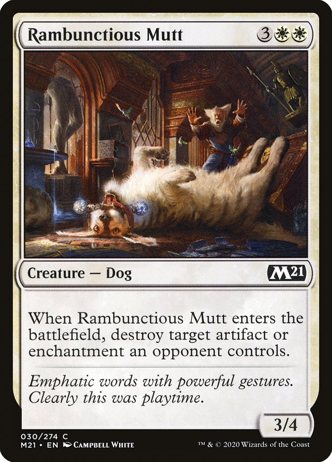 Magic the Gathering Card - Rambunctious Mutt - MTG Circle
