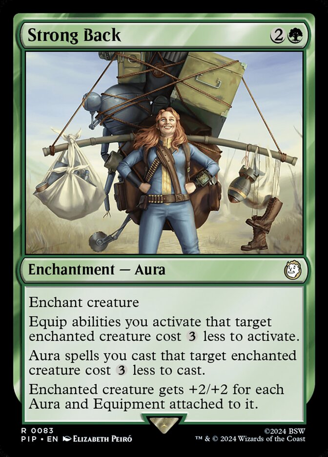 Magic the Gathering Card - Strong Back - MTG Circle