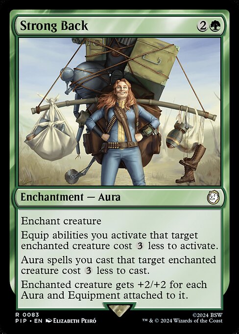 Magic the Gathering Card - Strong Back - MTG Circle