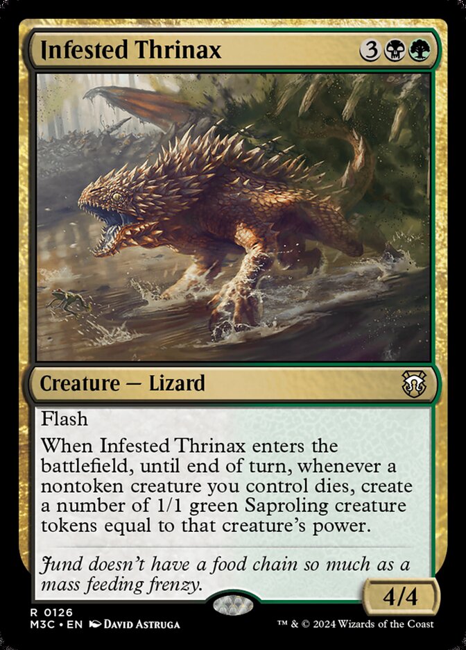 Magic the Gathering Card - Infested Thrinax - MTG Circle