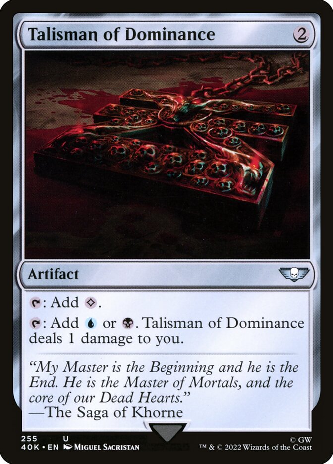 Magic the Gathering Card - Talisman of Dominance - MTG Circle