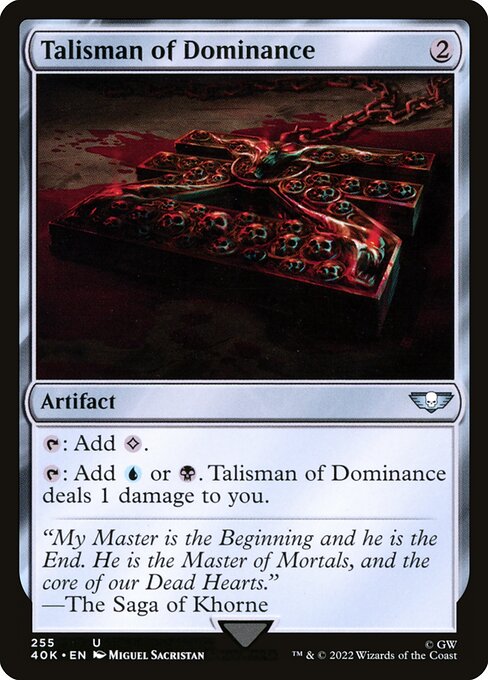 Magic the Gathering Card - Talisman of Dominance - MTG Circle