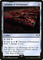 Magic the Gathering Card - Talisman of Dominance - MTG Circle