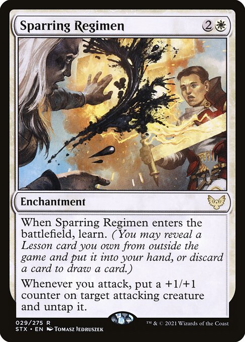 Magic the Gathering Card - Sparring Regimen - MTG Circle