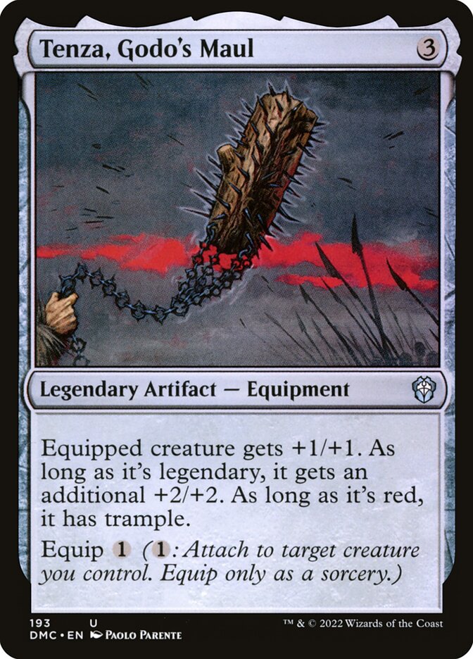 Magic the Gathering Card - Tenza, Godo's Maul - MTG Circle