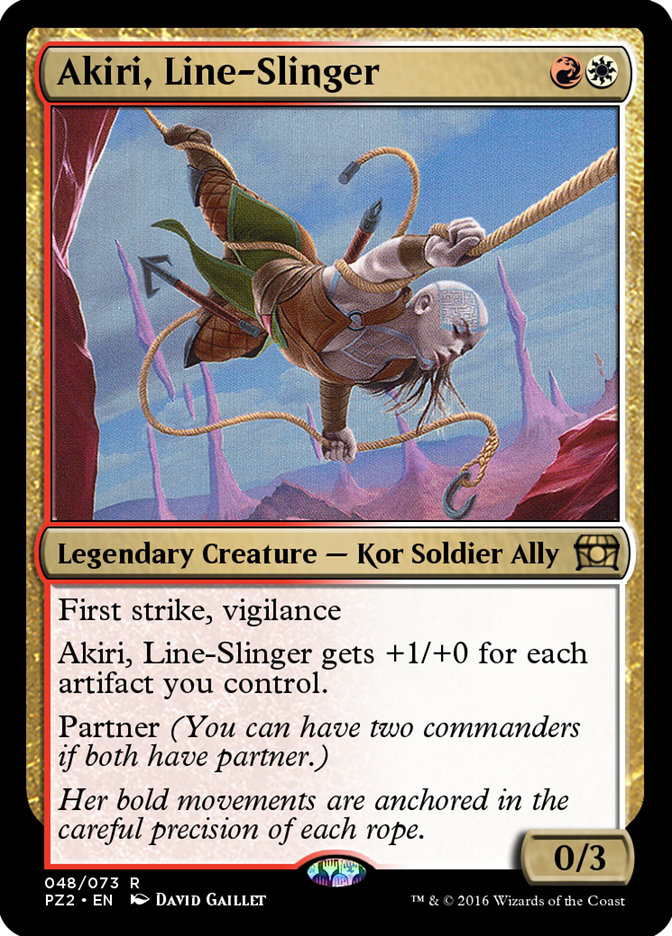 Magic the Gathering Card - Akiri, Line-Slinger - MTG Circle