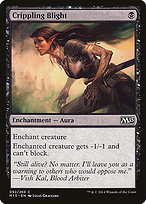 Magic the Gathering Card - Crippling Blight - MTG Circle
