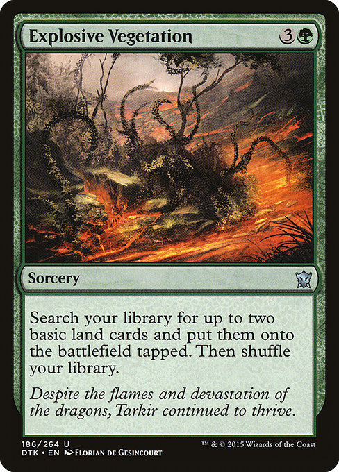 Magic the Gathering Card - Explosive Vegetation - MTG Circle