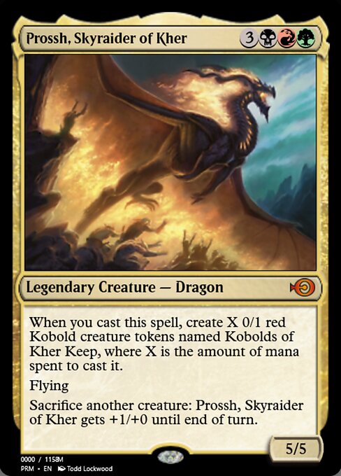 Magic the Gathering Card - Prossh, Skyraider of Kher - MTG Circle