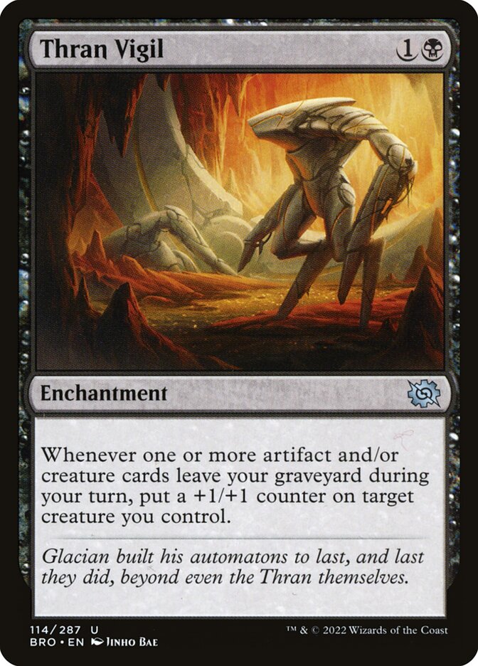 Magic the Gathering Card - Thran Vigil - MTG Circle