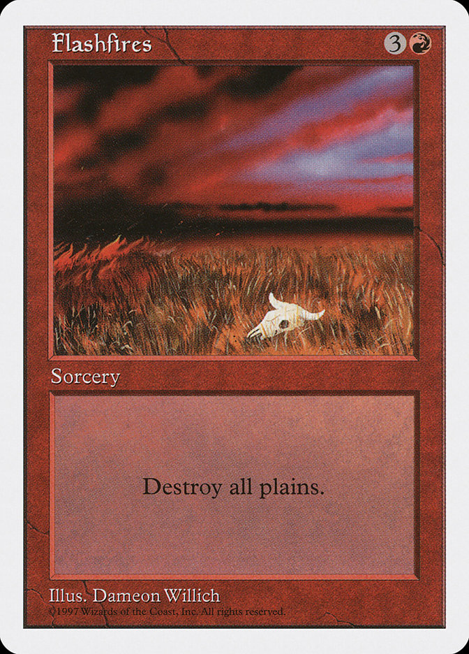 Magic the Gathering Card - Flashfires - MTG Circle