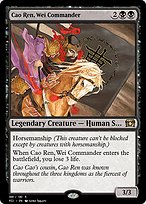 Magic the Gathering Card - Cao Ren, Wei Commander - MTG Circle