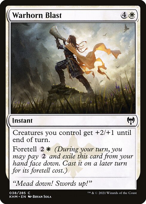 Magic the Gathering Card - Warhorn Blast - MTG Circle