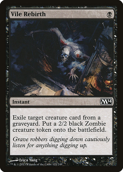 Magic the Gathering Card - Vile Rebirth - MTG Circle