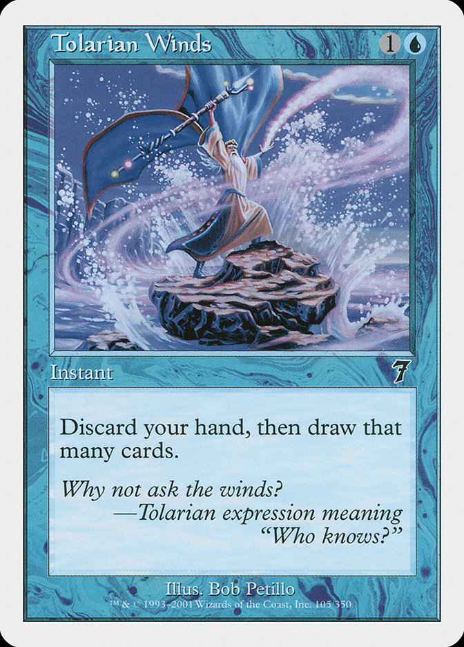 Magic the Gathering Card - Tolarian Winds - MTG Circle