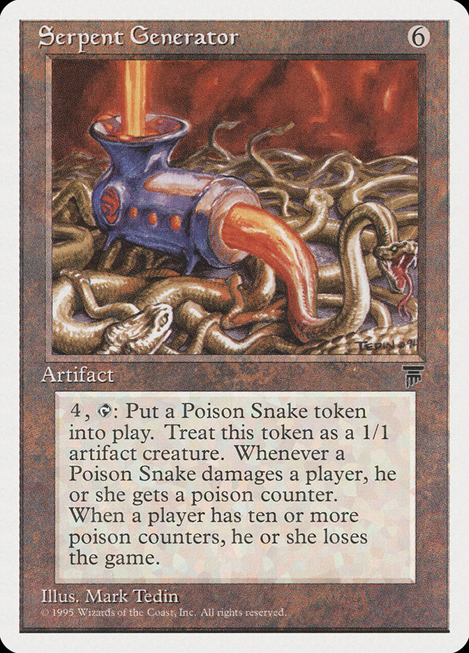 Magic the Gathering Card - Serpent Generator - MTG Circle