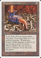 Magic the Gathering Card - Serpent Generator - MTG Circle