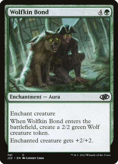 Magic the Gathering Card - Wolfkin Bond - MTG Circle