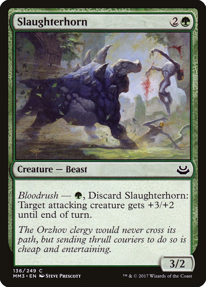 Magic the Gathering Card - Slaughterhorn - MTG Circle