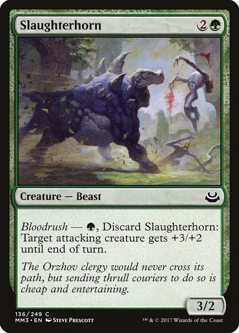 Magic the Gathering Card - Slaughterhorn - MTG Circle