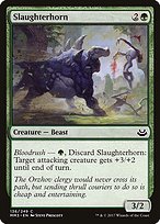 Magic the Gathering Card - Slaughterhorn - MTG Circle