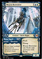 Magic the Gathering Card - Brazen Borrower // Petty Theft - MTG Circle