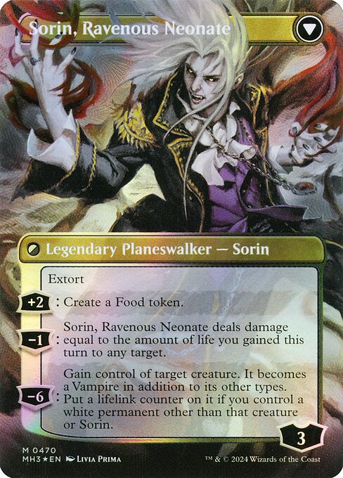 Magic the Gathering Card - Sorin, Ravenous Neonate - MTG Circle