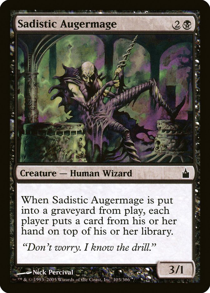 Magic the Gathering Card - Sadistic Augermage - MTG Circle